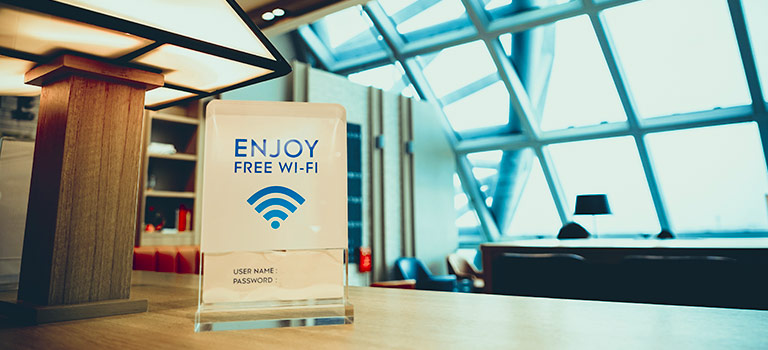 Airport free wifi data protection abroad personal data